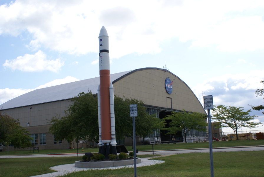 Ares V model on Glenn Research Center grounds