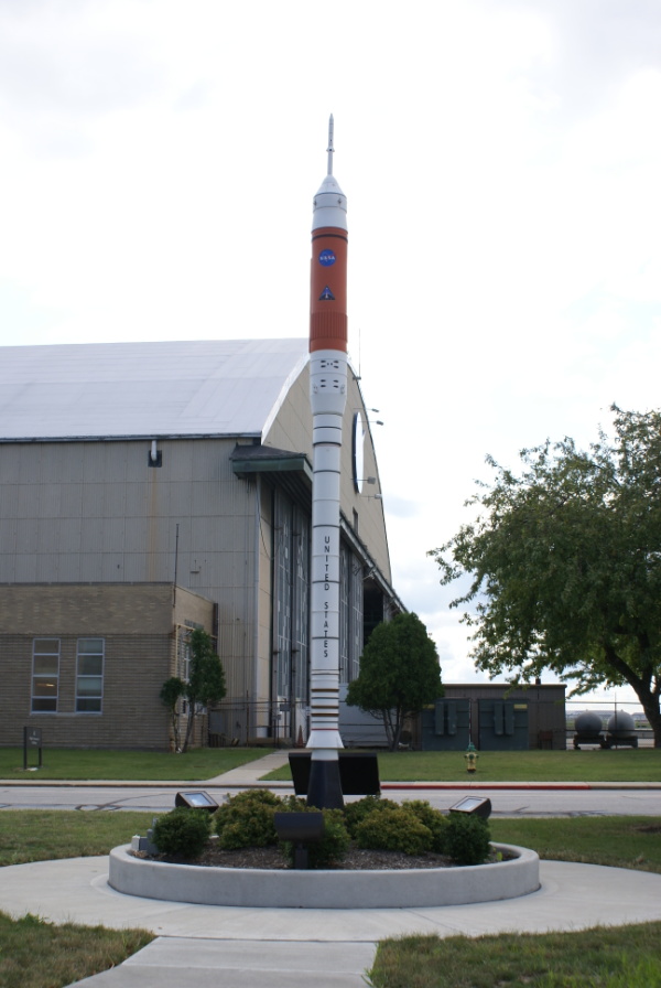 Ares I model on Glenn Research Center grounds
