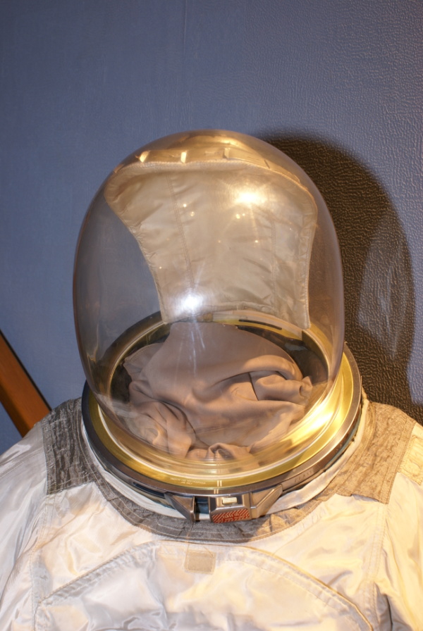 Anders' Apollo 8 Suit helmet at Glenn Research Center