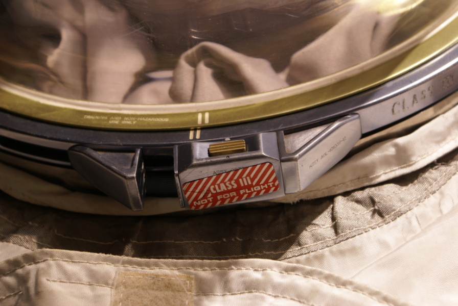 Anders' Apollo 8 Suit neck ring at Glenn Research Center
