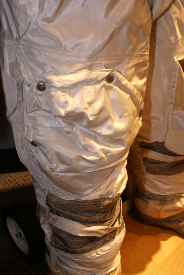 Pockets on Anders' Apollo 8 Suit legs at Glenn Research Center