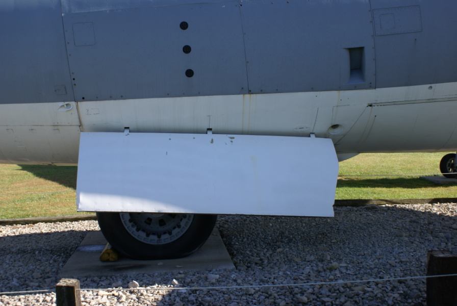 B-47 Stratojet aft landing gear at Grissom Air Museum