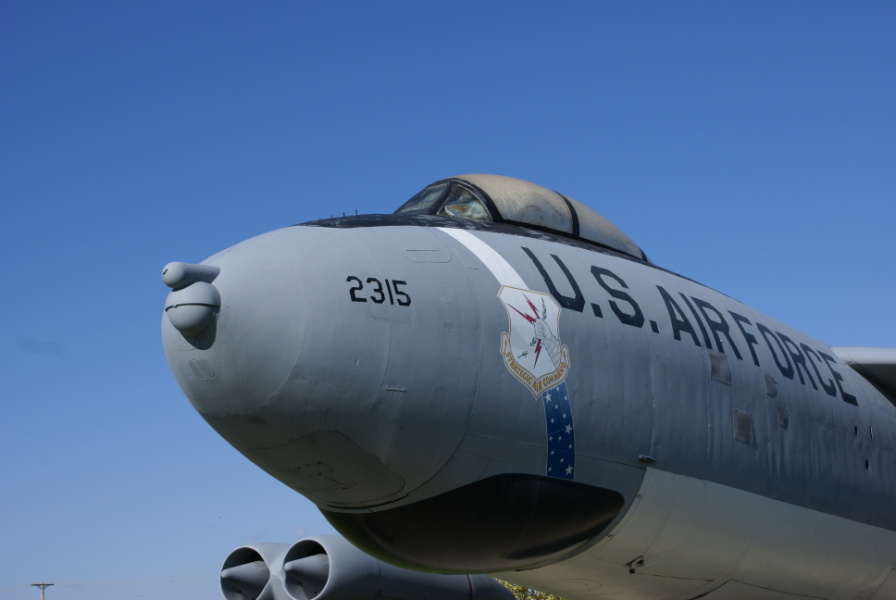 Nose of B-47 Stratojet at Grissom Air Museum