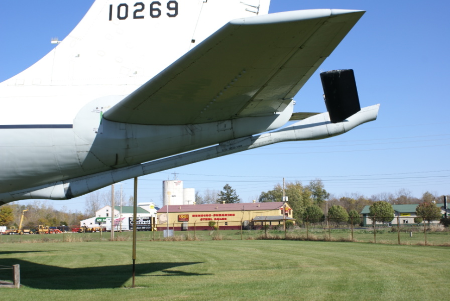 KC-135 refueling boom on EC-135 at Grissom Air Museum