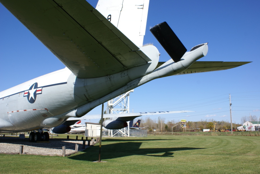 KC-135 refueling boom on EC-135 at Grissom Air Museum