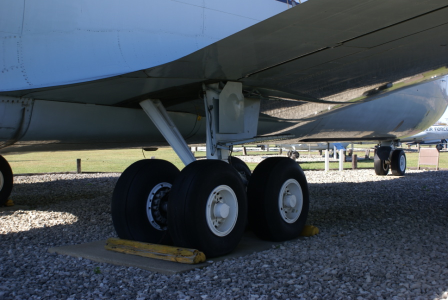 EC-135 landing gear at Grissom Air Museum
