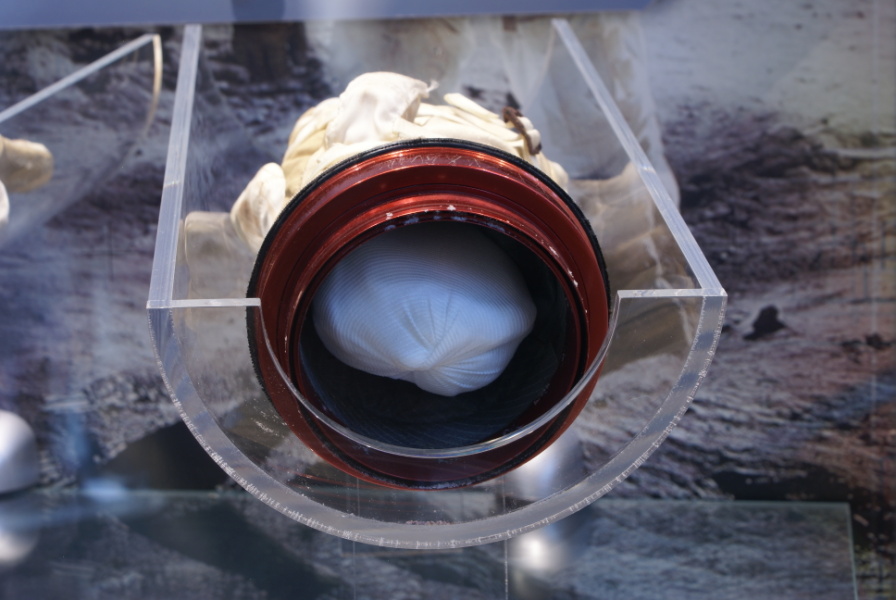 Grissom's Gemini 3 suit right glove at Mitchell Indiana