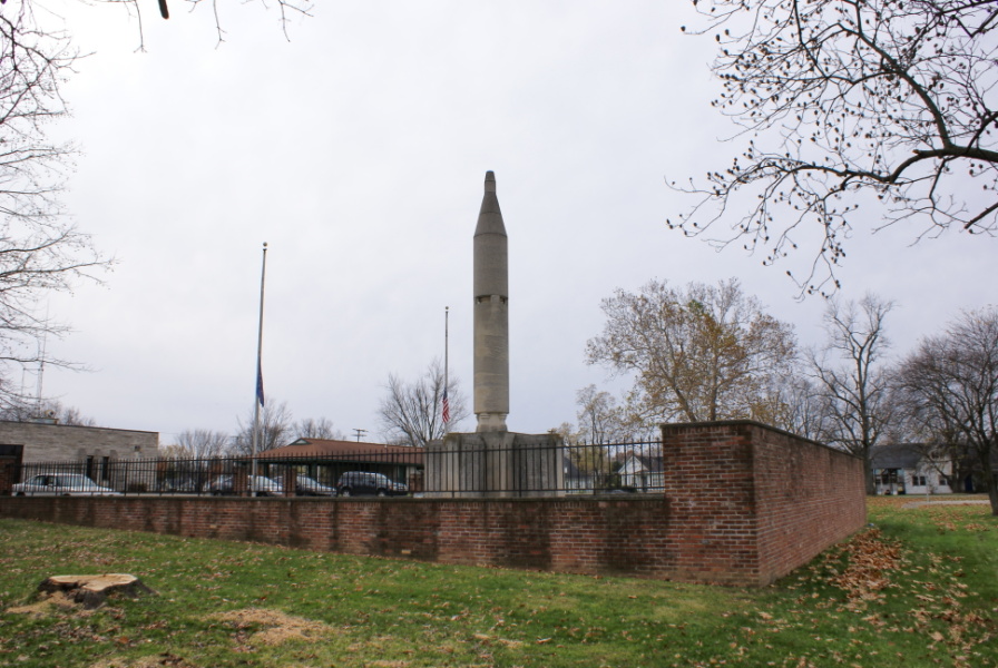 Grissom Monument at Mitchell Indiana