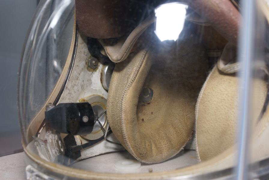 Grissom's Mercury Helmet earphone cups in Mitchell Indiana