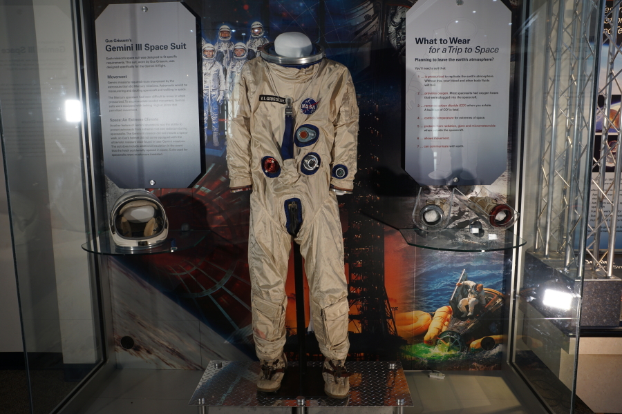 Grissom's Gemini 3 Suit at Mitchell Indiana