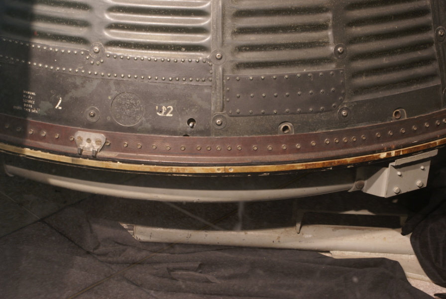 Interface between the Mercury MA-2 spacecraft and its heatshield at Houston Museum of Natural Science