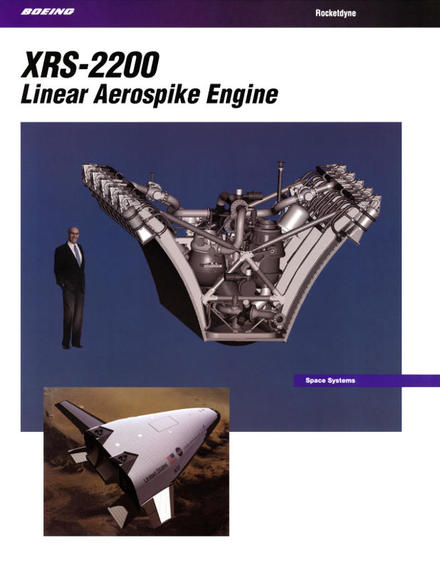 XRS-2200 Linear Aerospike Engine with X-33 VentureStar technology demonstrator