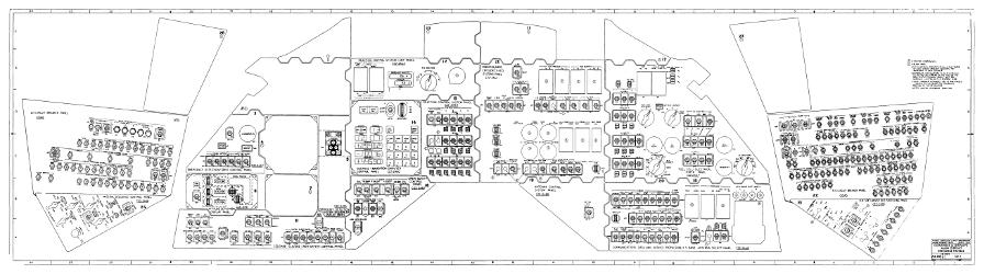 SA-501 AS-501 Apollo 4 Command Module Main Display/Control Panel