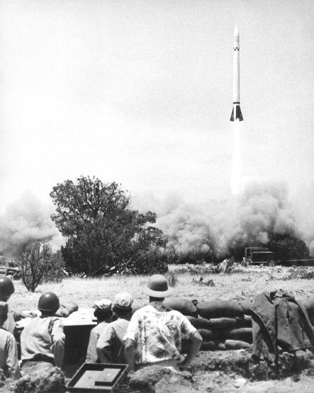 Corporal missile launch at White Sands Proving Grounds