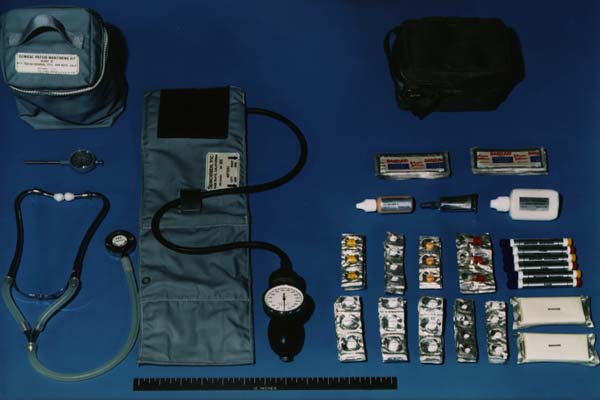 Apollo Command Module (CM) medical equipment kit