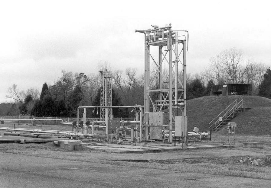 F-1 Engine Test Stand Building 4696 piping structure