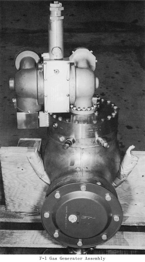 F-1 rocket engine gas generator assembly circa August 1961