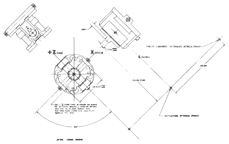 F-1 rocket engine gimbal bearing