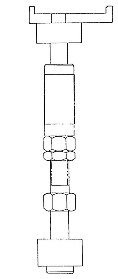 F-1 rocket engine lock gimbal bearing lock
