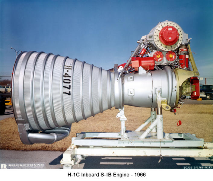 H-1 rocket engine H-4077 H-1C inboard engine