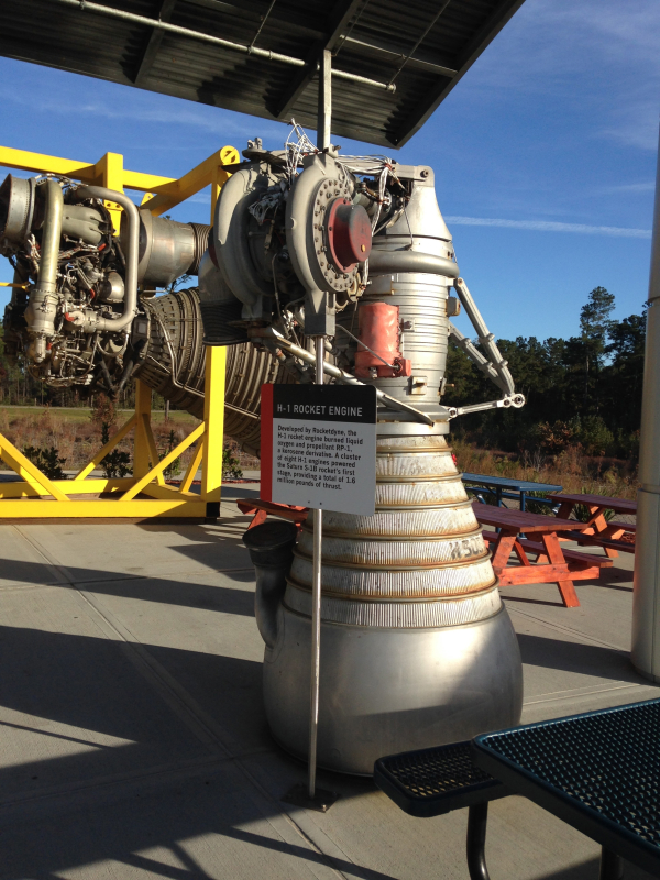 rocket engine at INFINITY Science Center