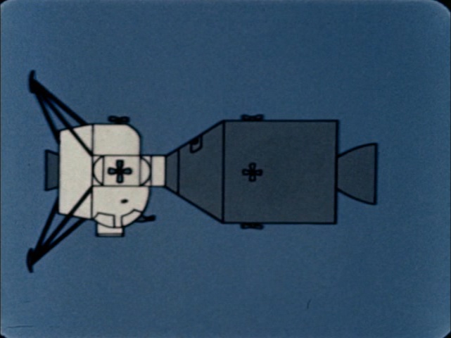 Apollo lunar module LM 1962 configuration docked