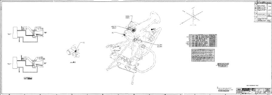 LR-101 vernier engine Instrumentation Taps isometric Rocketdyne drawing 350050