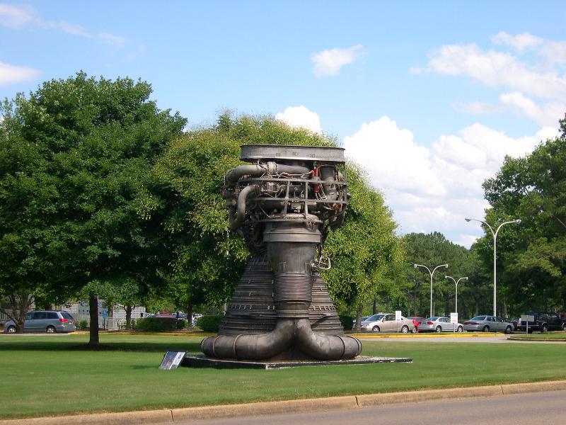 F-1 rocket engine in front of Marshall Space Flight Center Building
	4200 circa 2004