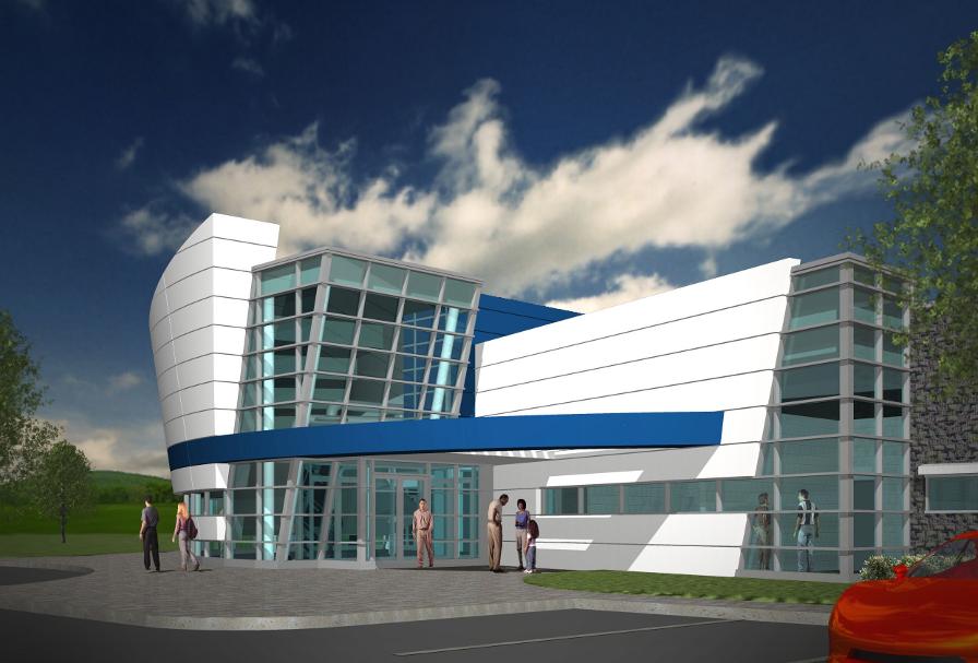 Architectural rendering of Marshall Space Flight Center (MSFC)
	Building 4205