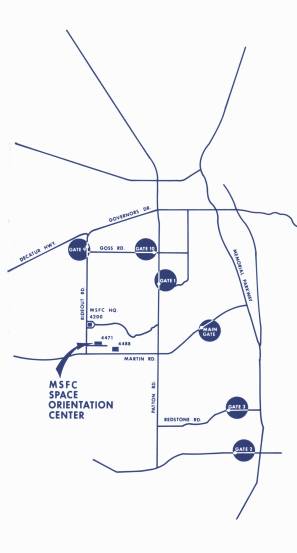 marshall space flight center map