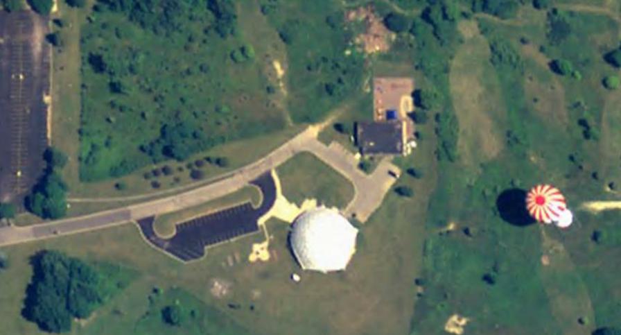 Aerial photo of Michigan Space & Science Center December 31 2005