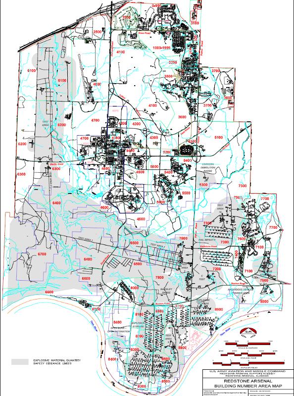 marshall space flight center map