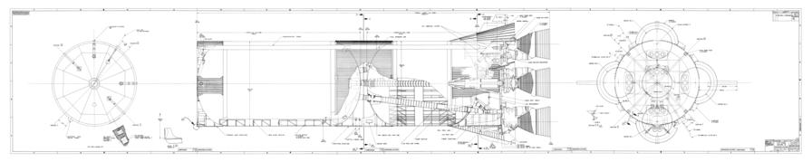 Assembly Layout S-IC Stage Saturn V 10M04564