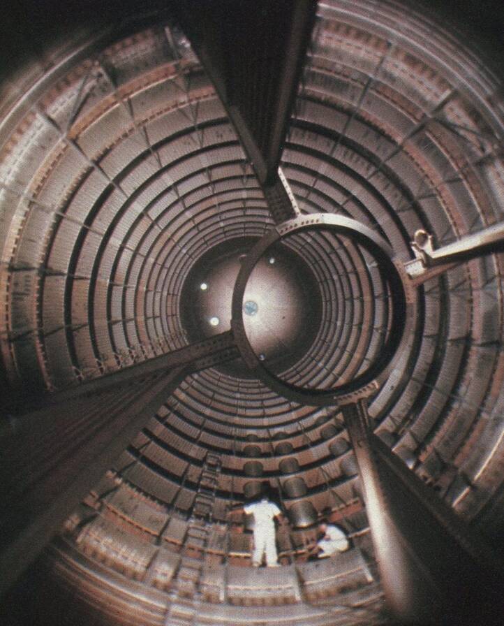 Saturn V S-IC first stage liquid oxygen LOX tank interior