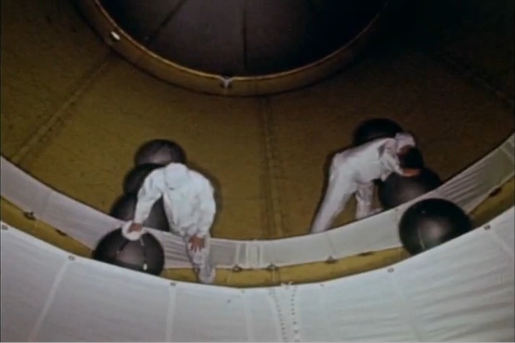 cleaning Saturn V S-IVB third stage cold helium spheres