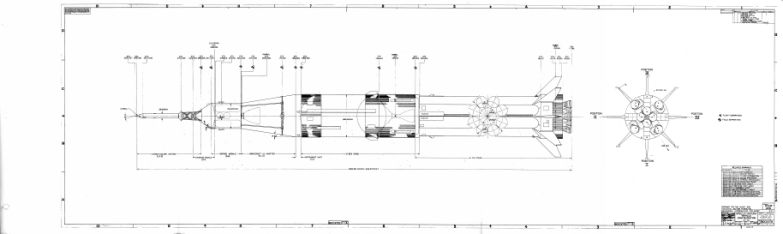 Saturn IB AS-207 Drawing Apollo-Saturn Vehicle Configuration