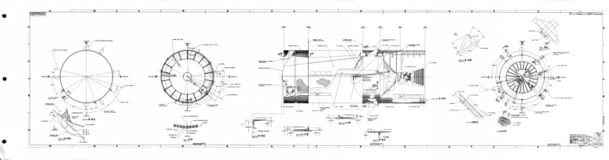 Saturn IB AS-207 Drawing S-IVB stage Assembly Layout,
	 Apollo-Saturn