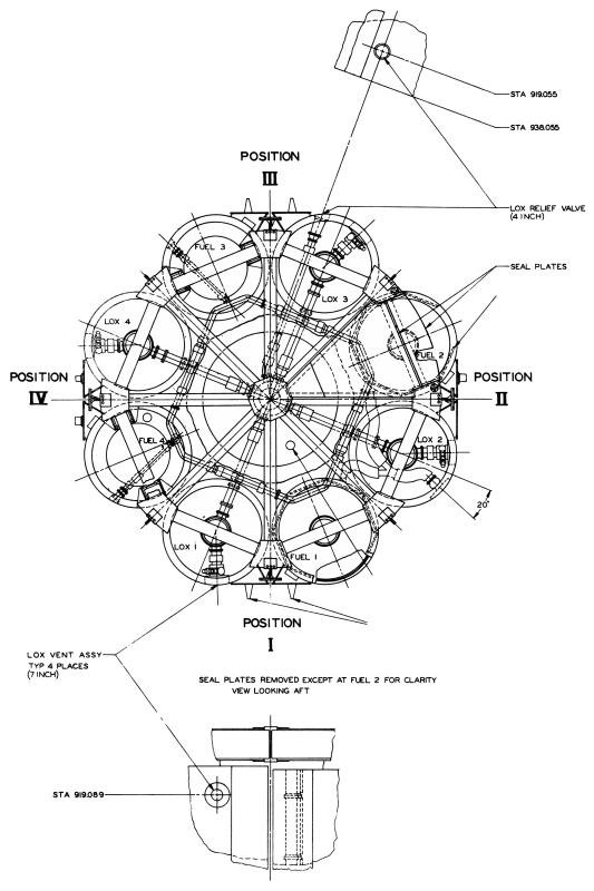 Saturn IB S-IB first stage LOX vent relief valve diagram
