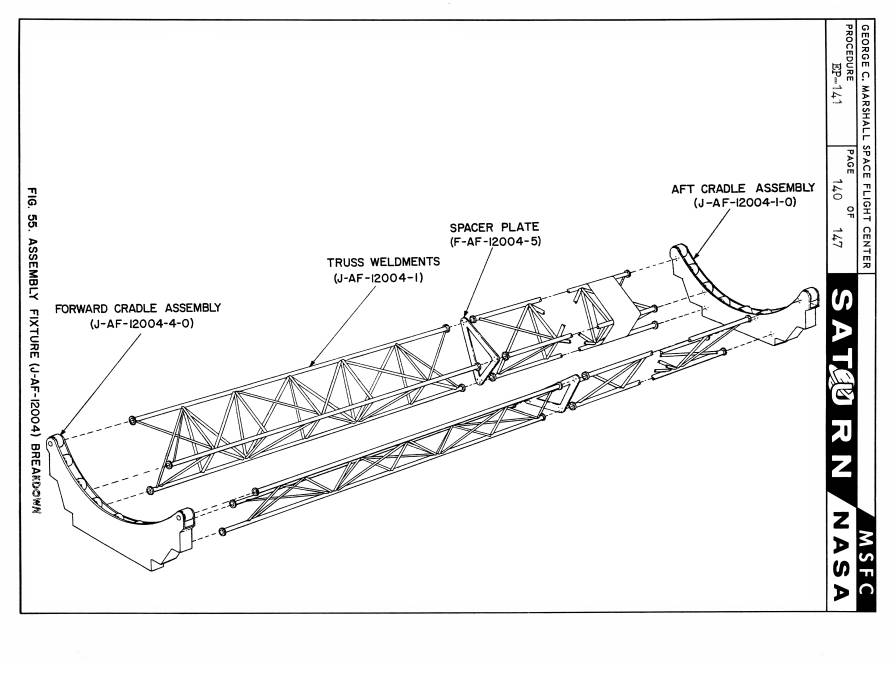 Handling, Transporting, and Erection Instructions
          Saturn S-1 Stage, SA-1 assembly fixture