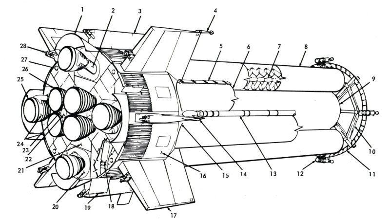 SA-6 Saturn Block II S-I stage