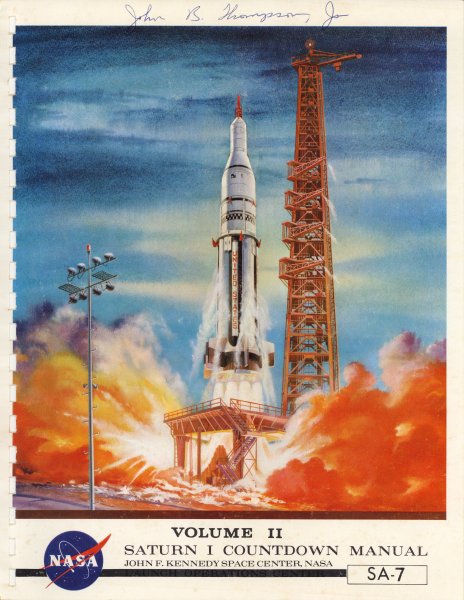 Saturn I Countdown Manual Volume II, SA-7 manual cover