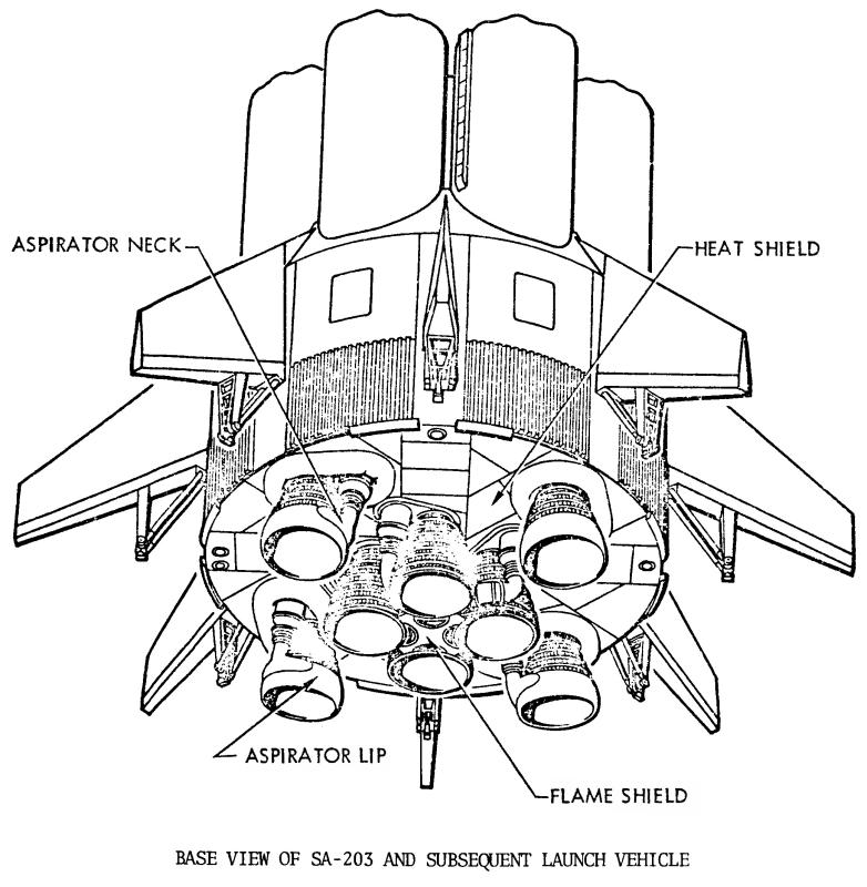 Saturn IB SA-203 AS-203 turbine exhaust base