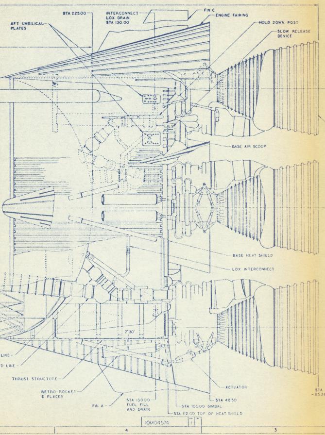 S-IC thrust structure from AS-503 Inboard Profile (Drawing 10M04574)