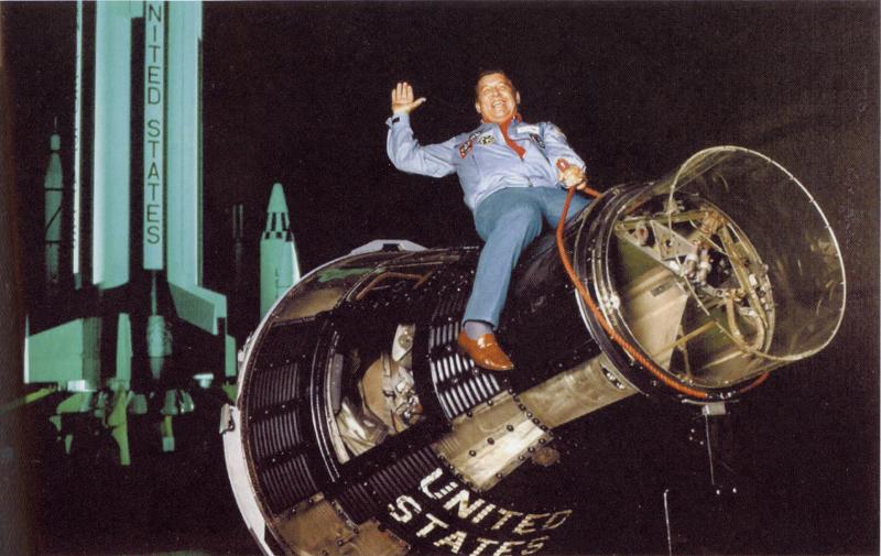 Wally Schirra rides Sigma 7 at the USSRC