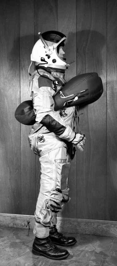 SR-71 S1030 S1031 pressure suit with inflated flotation vest