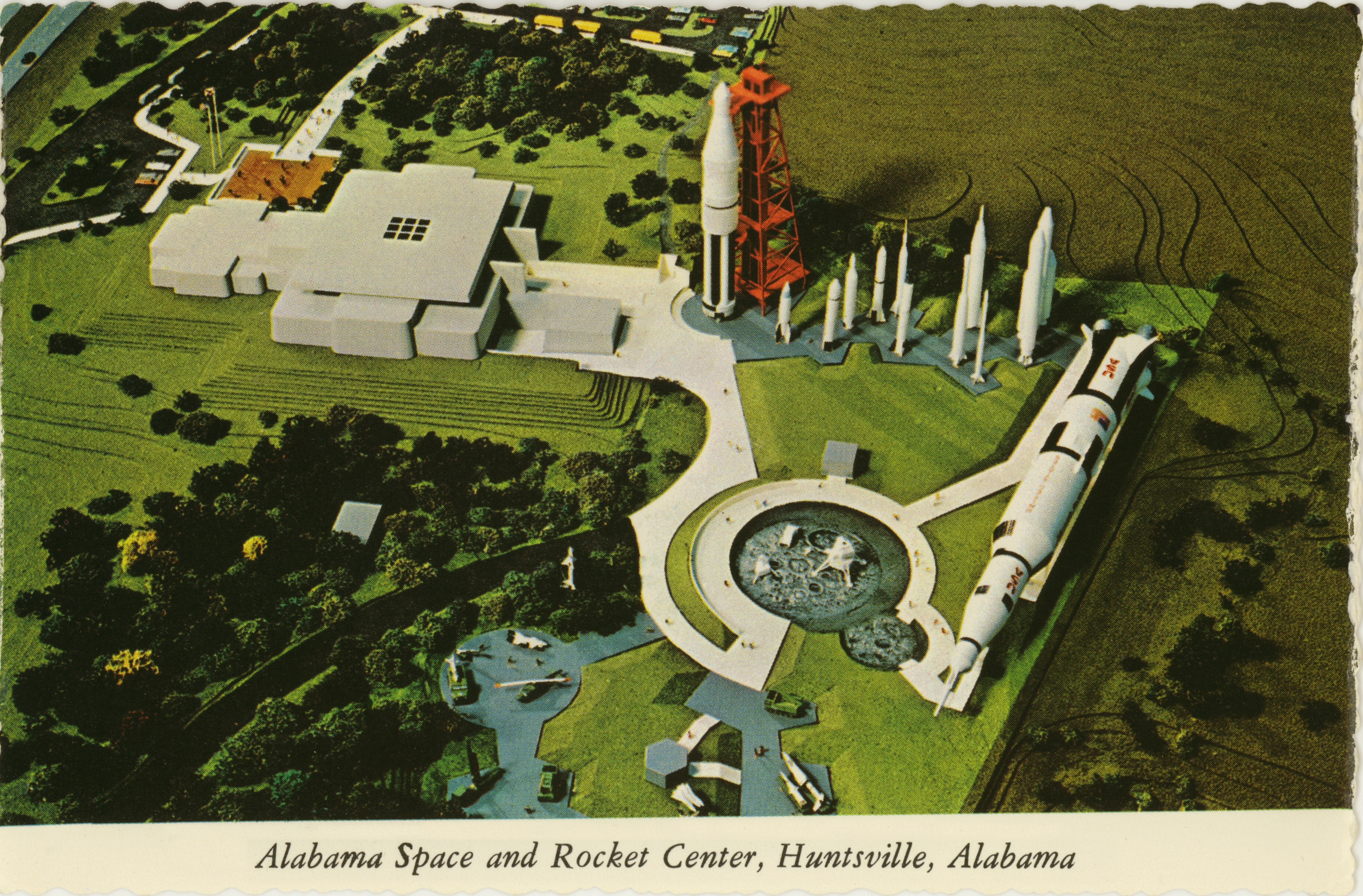 Vintage U S Space Rocket Center Photos