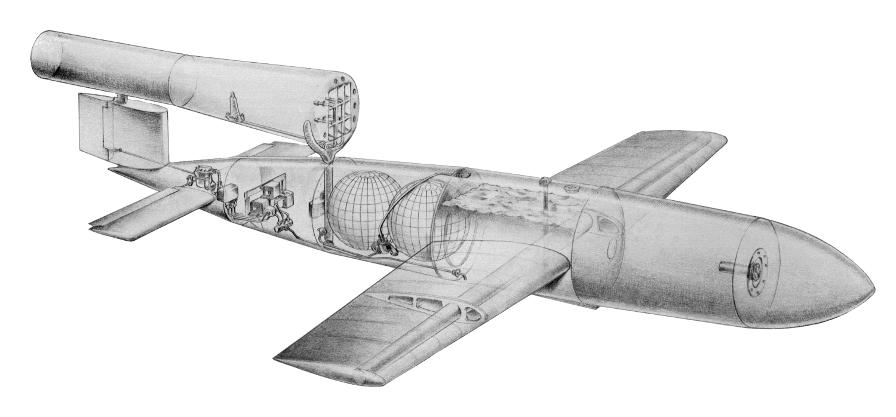 NACA V-1 cut-away drawing negative C-5942