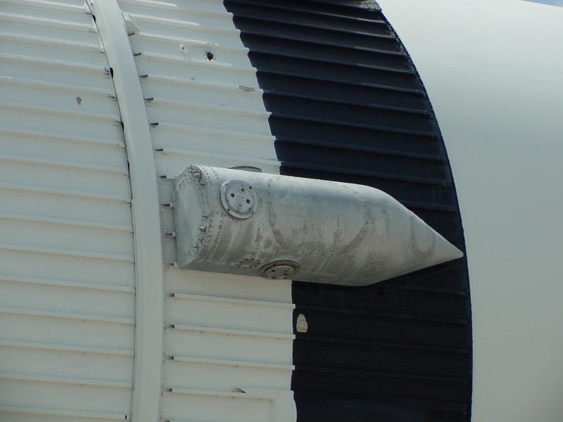 Saturn IB Auxiliary Propulsion System (APS) unit on S-IVB stage at Kennedy Space Center