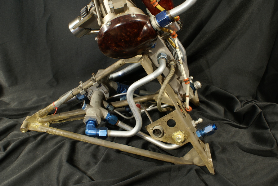LR-101 Rocket Engine mounting frame and engine gimbal assembly in Mark Wells Collection