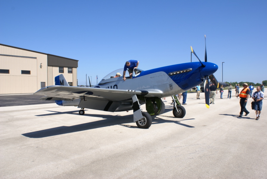 P-51 Petie 2nd In Flight - preparing for flight